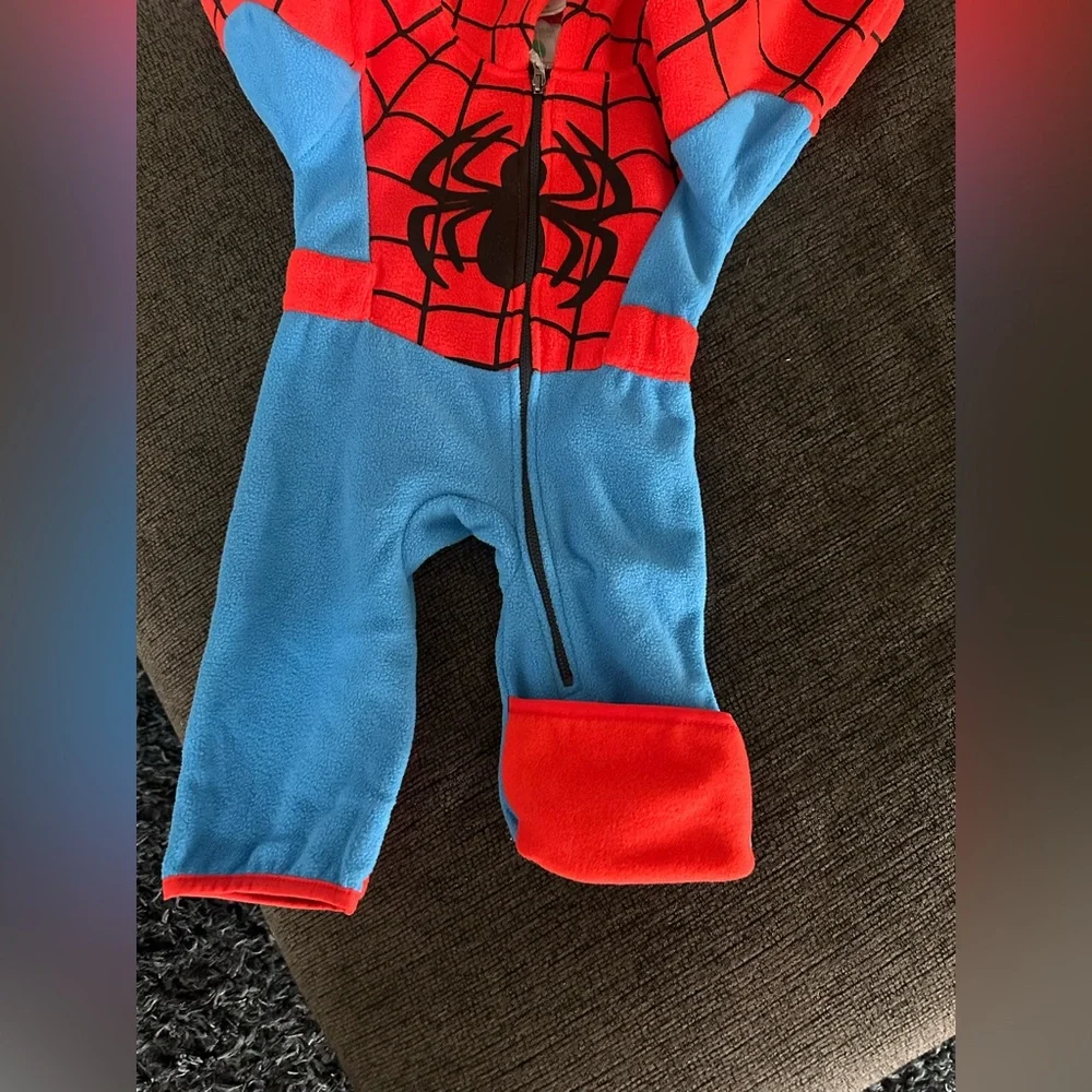 Marvel Spider-Man Toddler Hooded Fleece Costume - Red & Blue - Picture 3 of 4